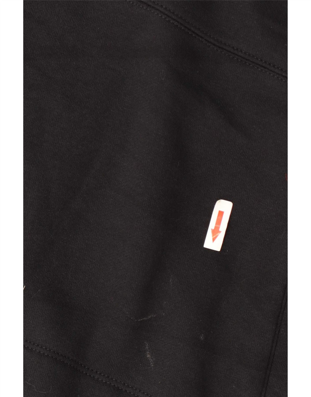 Adidas Sweat-shirt court surdimensionné à col boutonné pour femme UK 8 Petit Noir