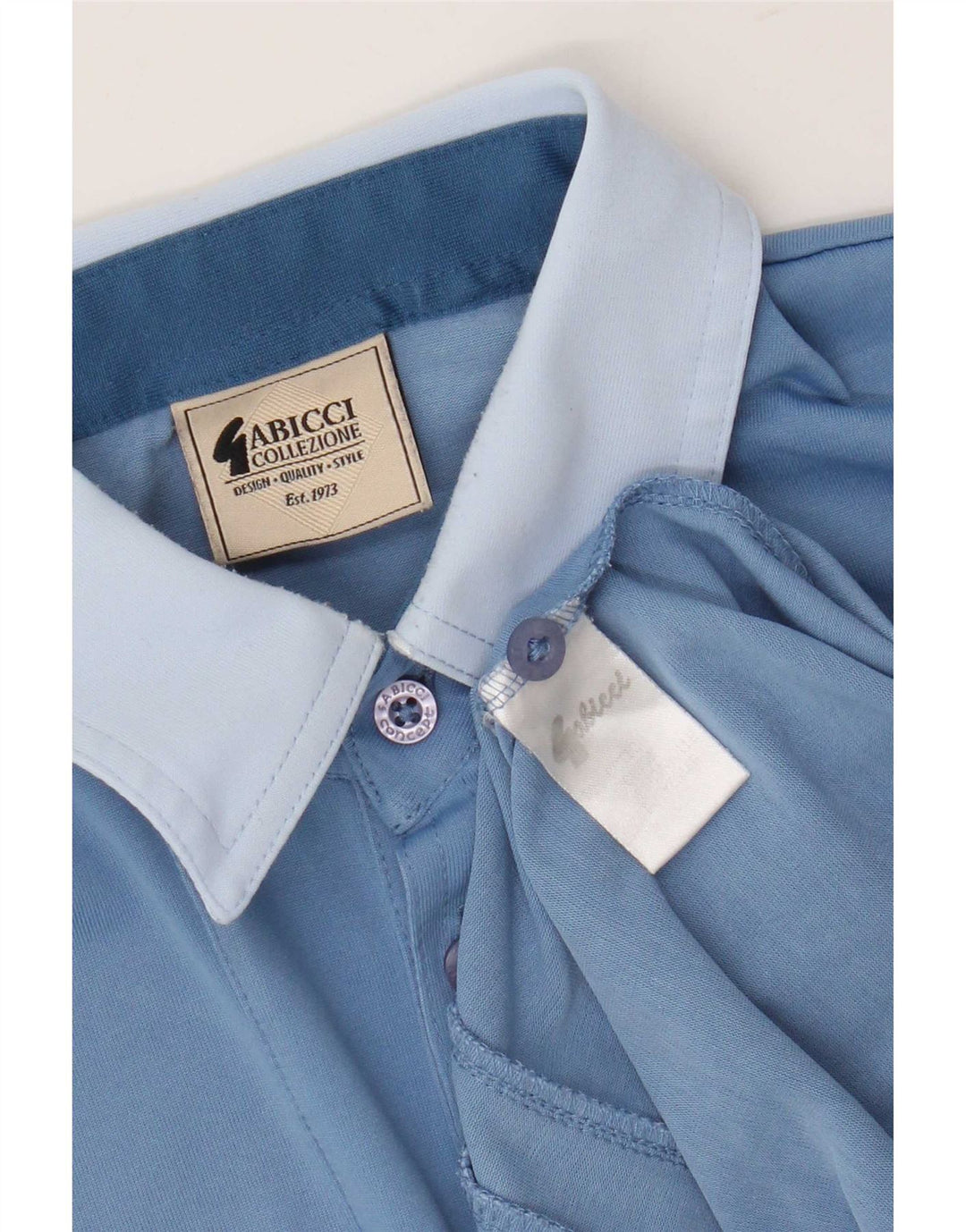 Gabicci Polo Homme Bleu Moyen Colourblock Coton