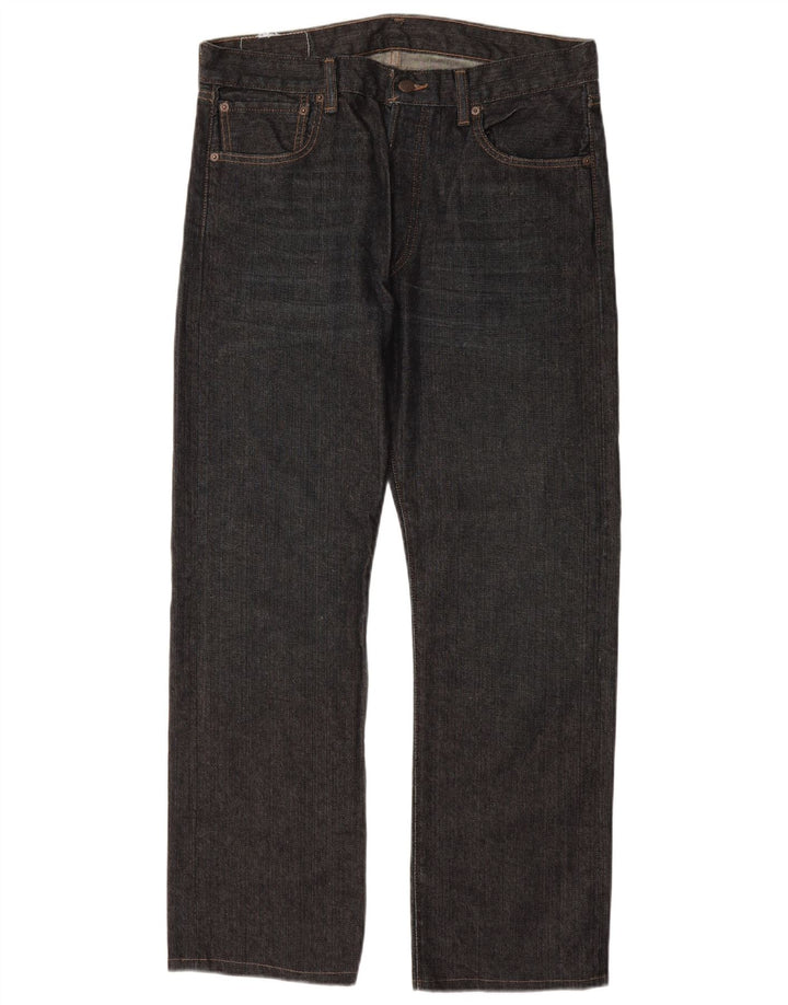 LEVI'S Jean Droit 501 Homme W34 L30 Bleu Marine Coton