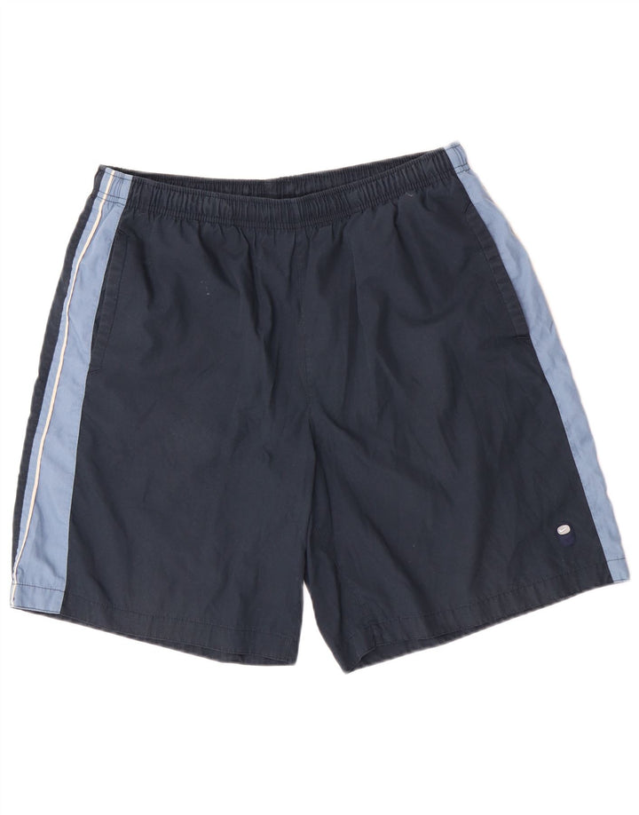 Nike Short de sport XL pour homme en polyester color block bleu marine