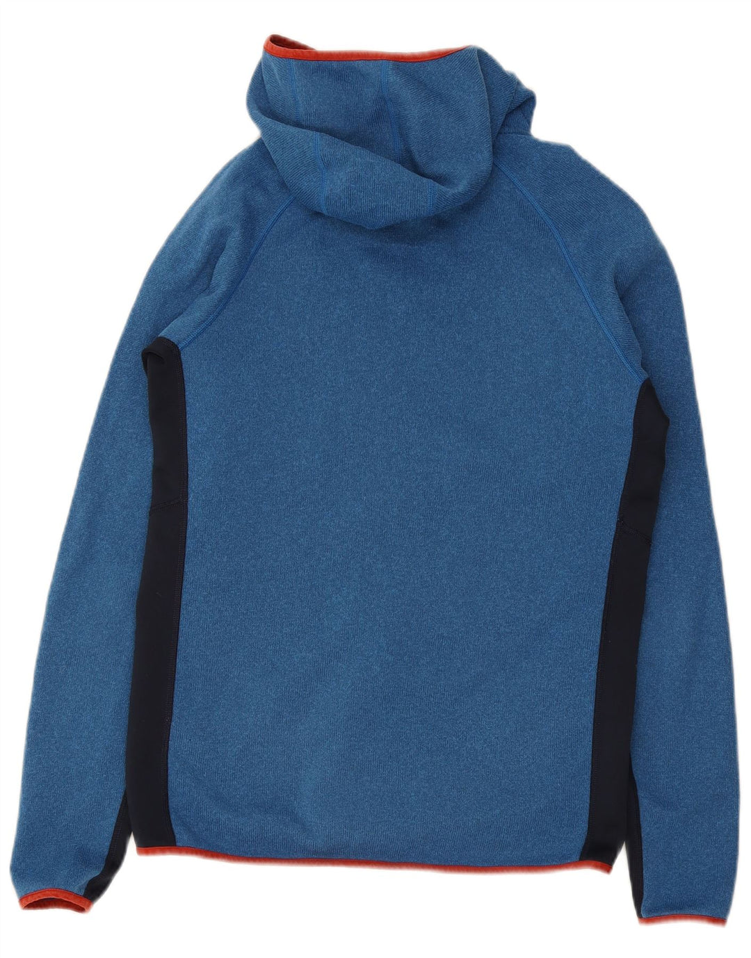 Patagonia Pull à capuche zippé pour homme en polyester color block bleu moyen