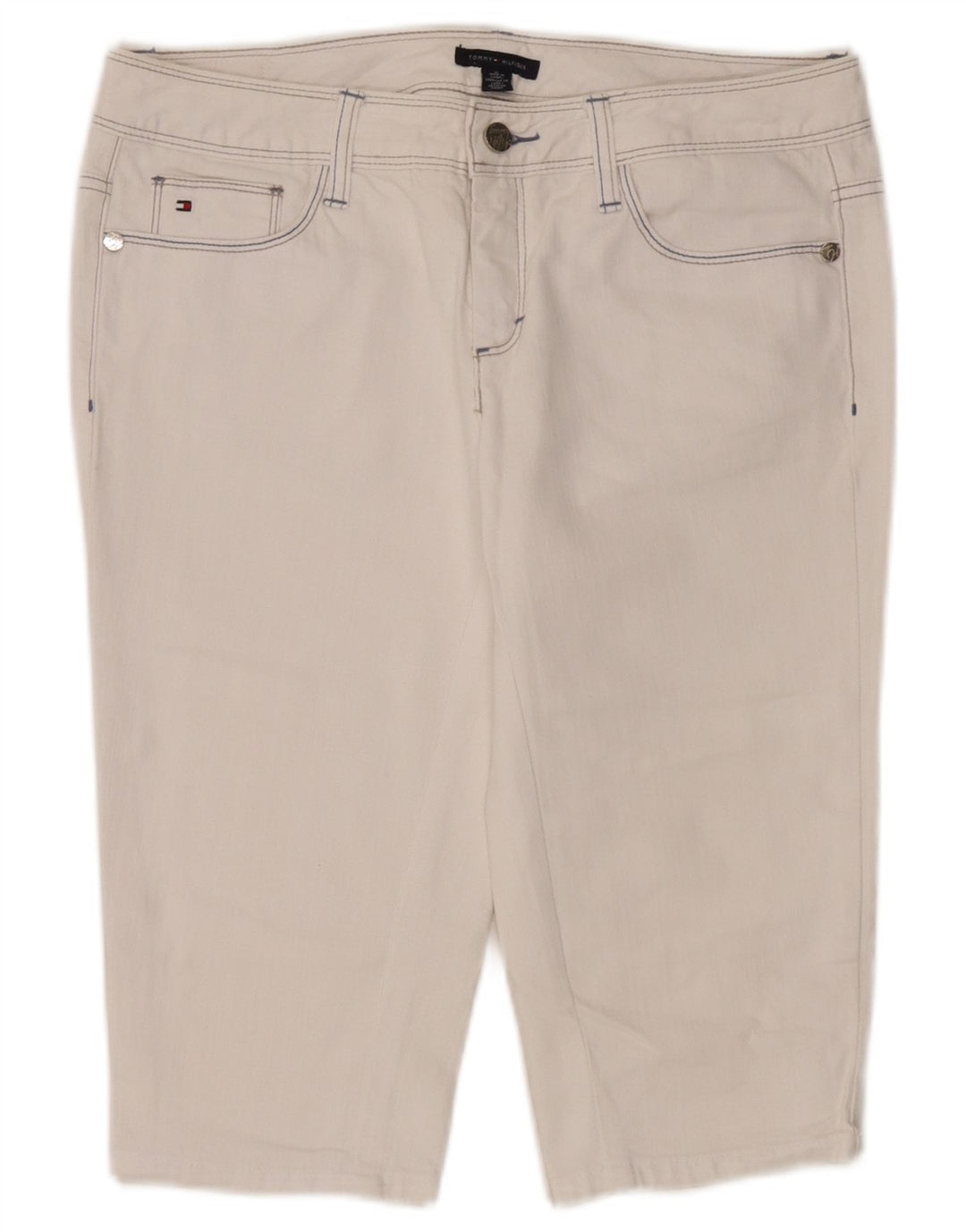 Tommy Hilfiger Bermuda Denim pour femme US 8 Medium W32 Coton blanc
