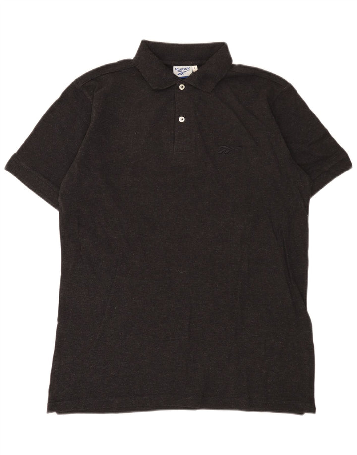 Reebok Polo Homme Gris Moyen Coton
