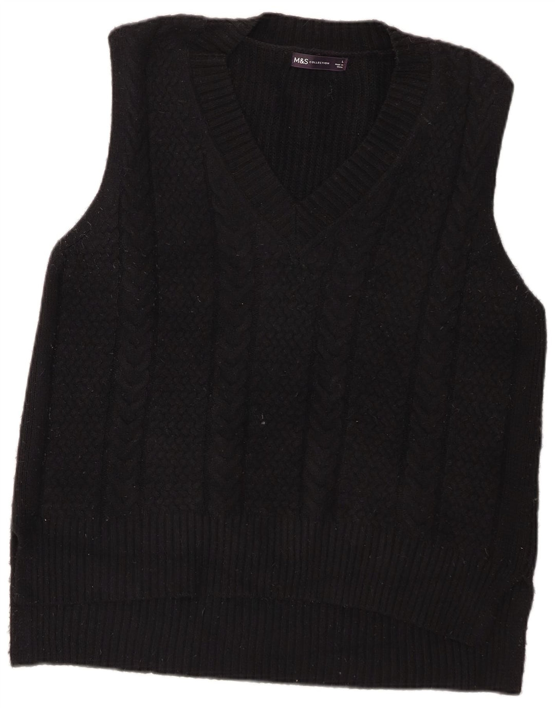 Marks & Spencer Débardeur pour homme Large Noir Polyester