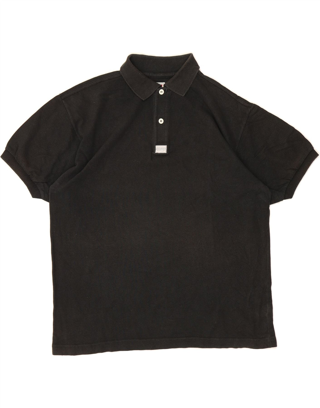 LEVI'S Mens Polo Shirt XL Black Cotton Vintage Levi's and Second-Hand Levi's from Messina Hembry 