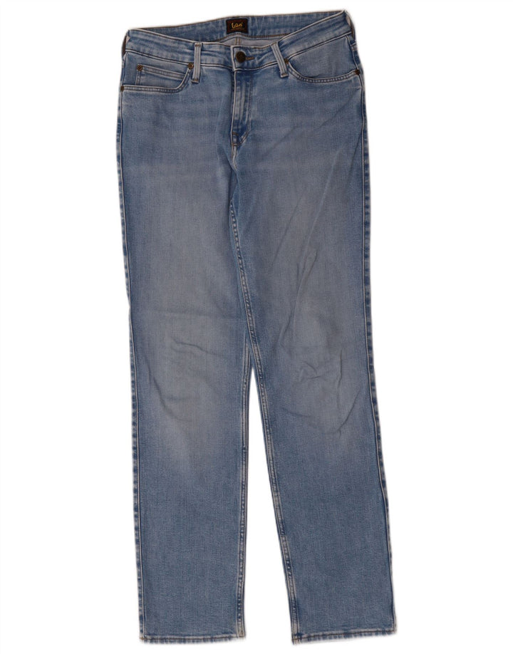 LEE Womens Marion Straight Jeans W30 L31 Blue Cotton