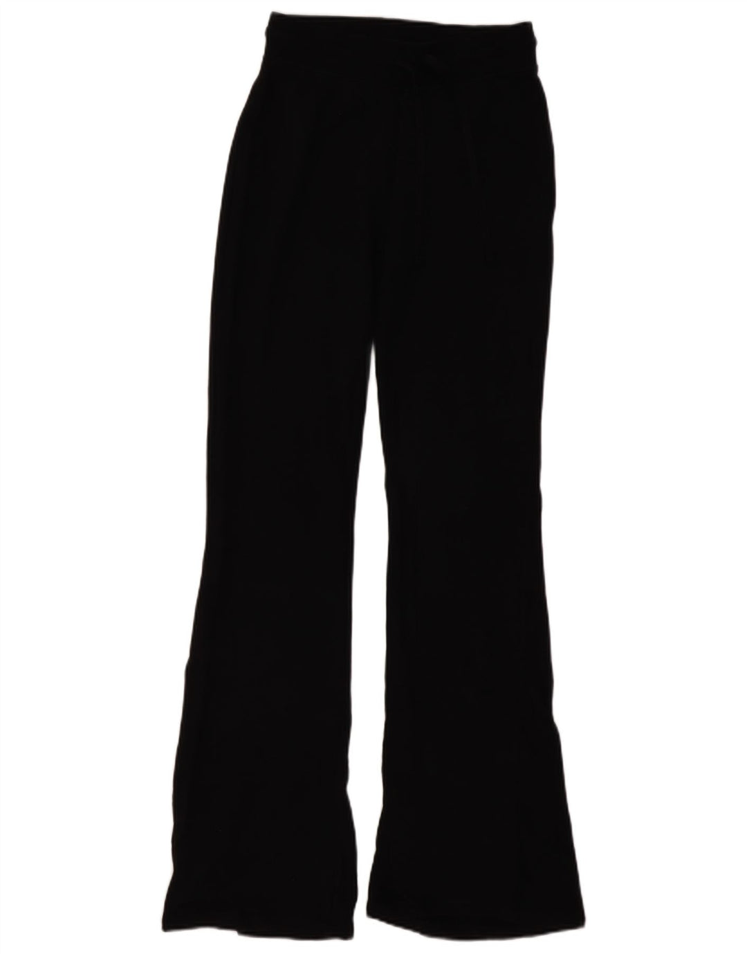 Zara Pantalon de survêtement évasé pour femme UK 12 Medium Noir