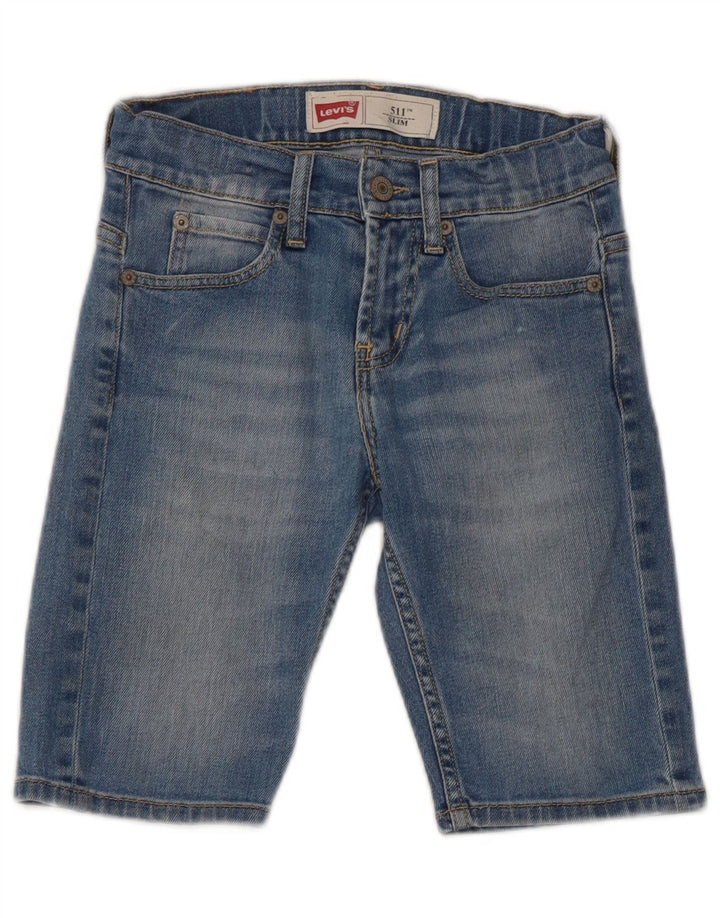 Levi's Short en jean slim 511 pour garçon 9-10 ans W24 Bleu coton
