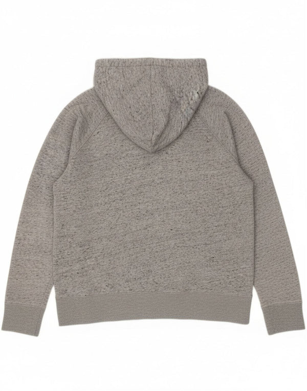 Gap Pull à capuche zippé pour femme UK 20 2XL Gris chiné en coton