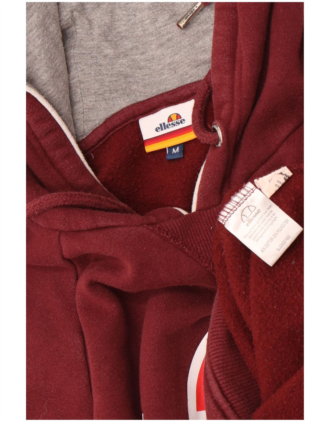 Ellesse Pull à capuche graphique en coton marron moyen pour homme