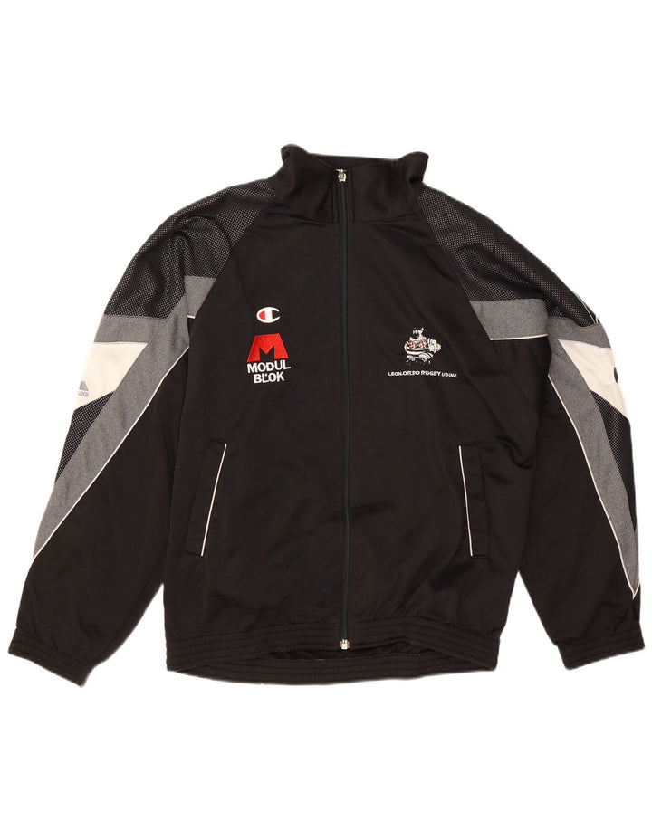 Champion Veste de Survêtement Graphique Homme Noir Moyen Colourblock