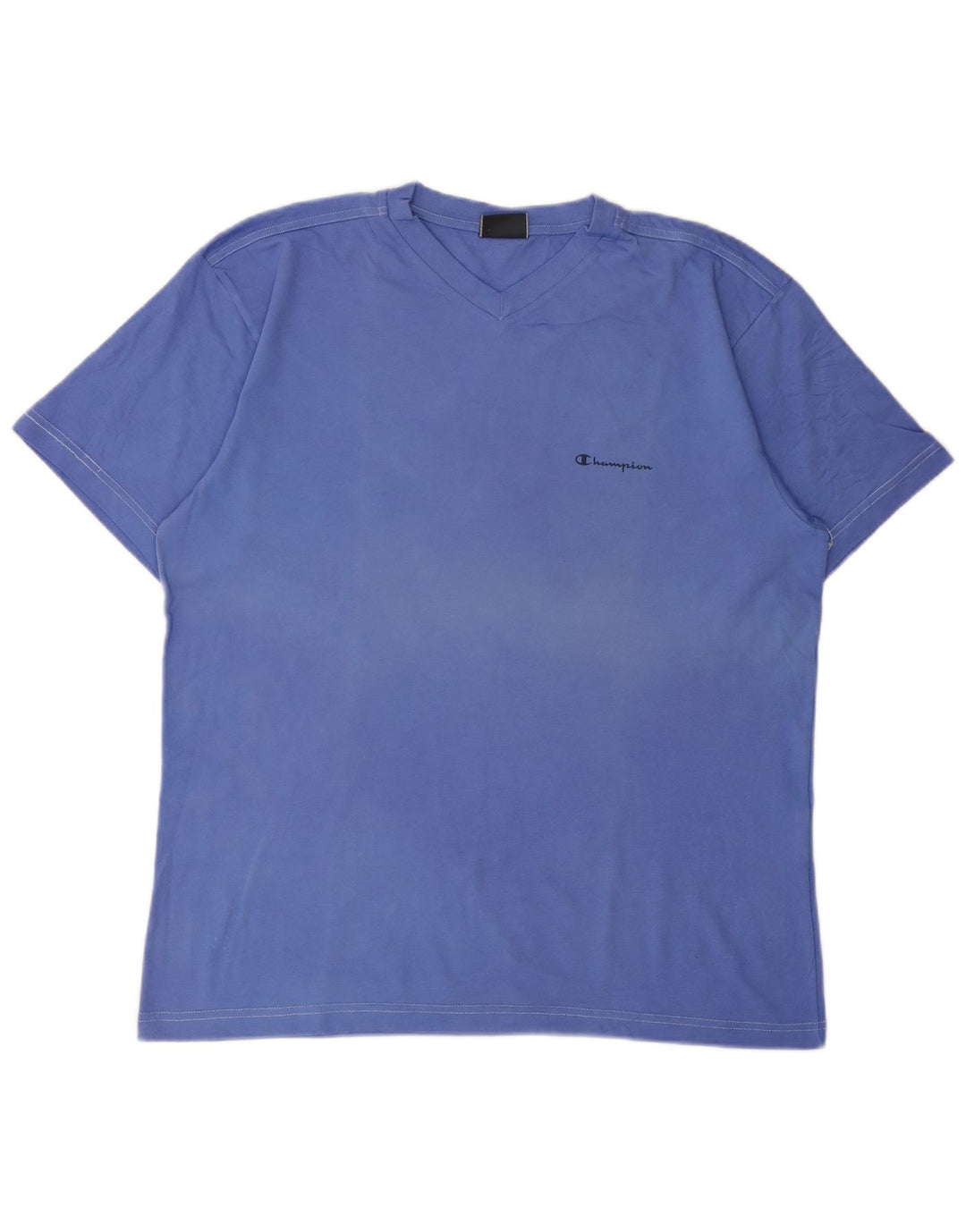 Champion T-Shirt Homme Top 2XL Bleu Coton
