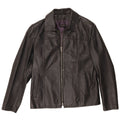 Planet Veste en cuir pour homme IT 46 Petit cuir noir