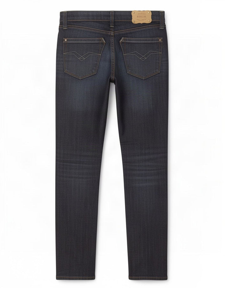 Replay Jean Slim Femme W25 L30 Bleu Marine Coton