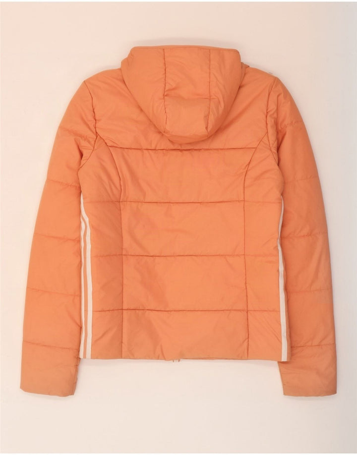 Veste rembourrée à capuche Adidas pour femme UK 10 Petit Rose Polyester