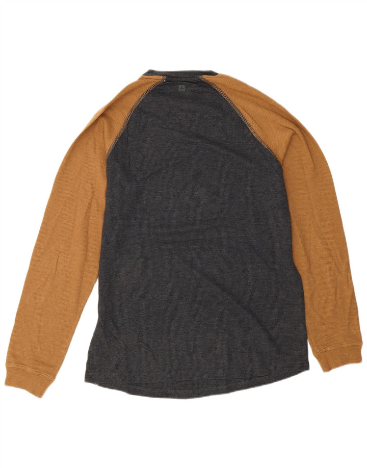 Mountain Warehouse Haut à manches longues pour homme en coton color block gris moyen