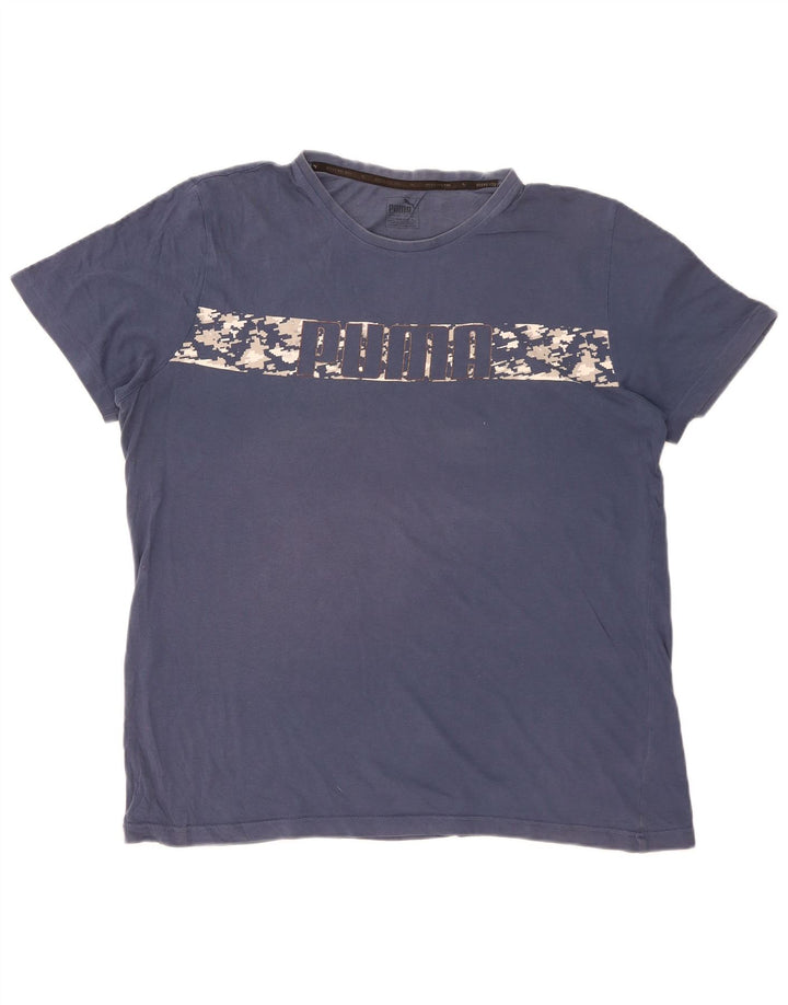 Puma T-Shirt Graphique Top XL Homme Bleu Marine