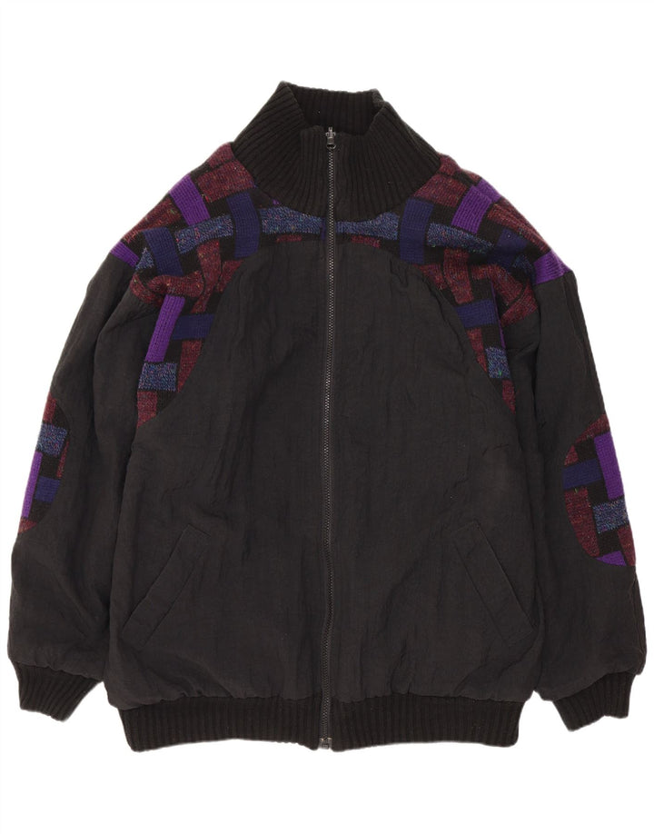 Jeffrey Brownleader Veste réversible pour homme UK 40 Large Violet Géométrique