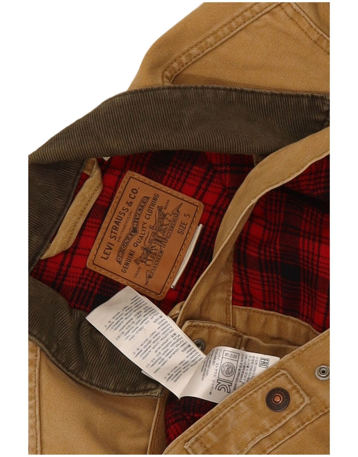 Levi's Veste Bomber Homme UK 36 Petit Coton Colorblock Beige