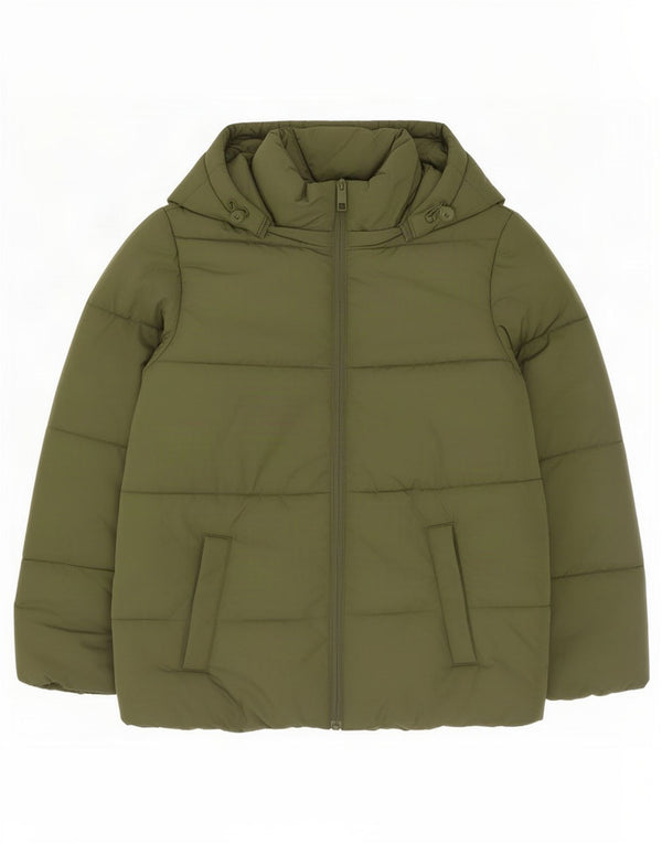 Marks & Spencer Veste matelassée surdimensionnée à capuche pour femme UK 10 Small Vert