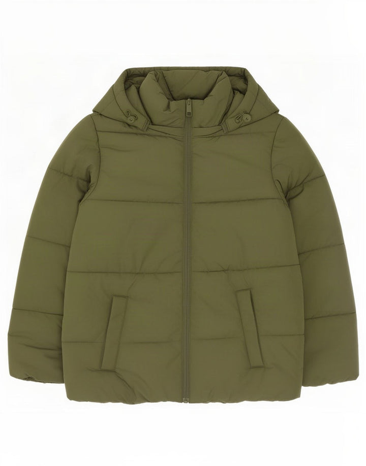 Marks & Spencer Veste matelassée surdimensionnée à capuche pour femme UK 10 Small Vert
