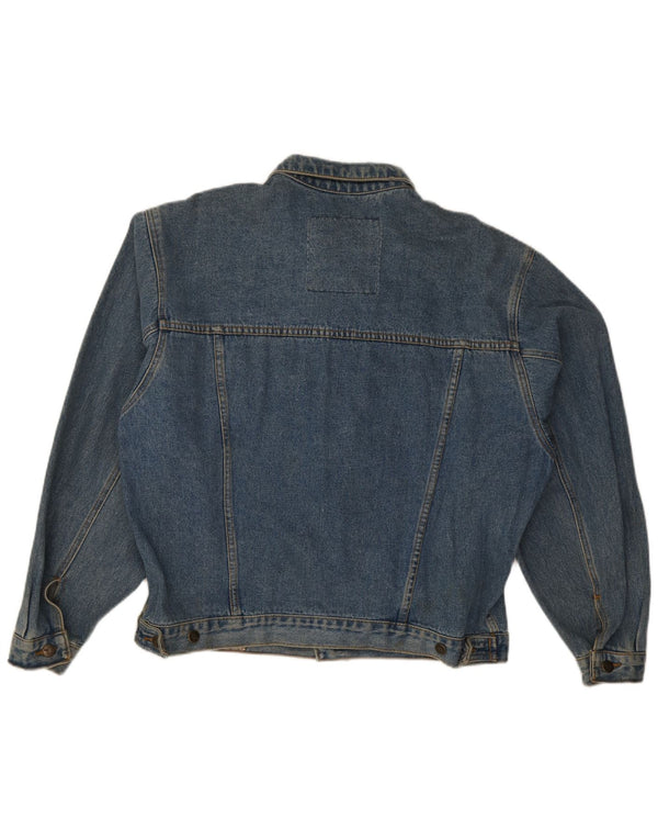 Vintage Mens Denim Jacket IT 52/54 Large Blue Cotton