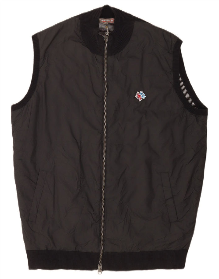 Peter Millar Gilet Homme UK 40 Grand Coton Noir