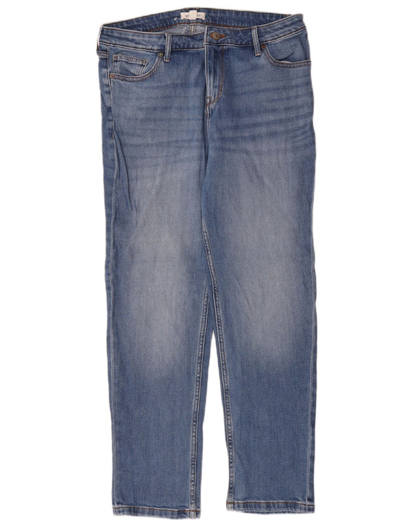 White Stuff Jean droit pour femme UK 14 Large W34 L29 Bleu Coton
