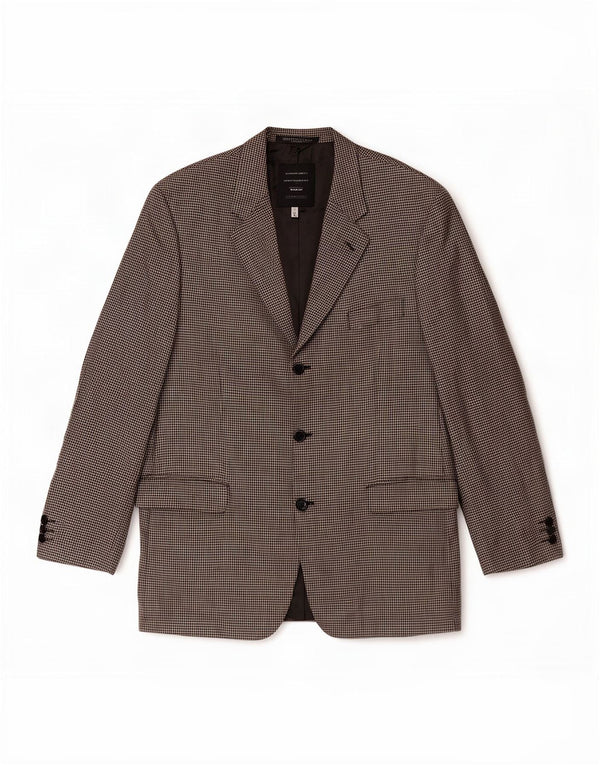 Marks & Spencer Veste St. Michael Blazer pour homme UK 42 Grand carreaux gris