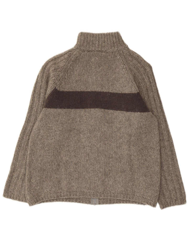 KILLER LOOP Cardigan Homme Pull Laine Colorblock Gris Moyen