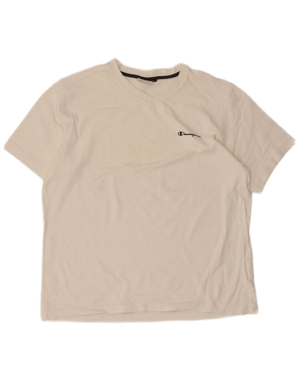 CHAMPION T-Shirt Femme Top UK 18 XL Coton Blanc