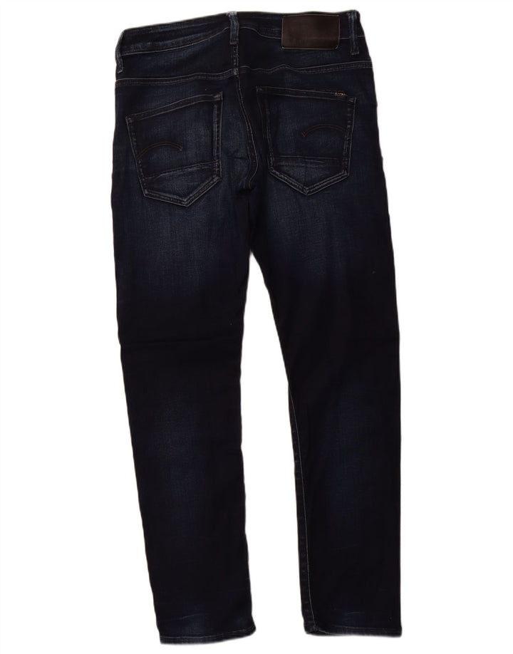 G-STAR Femme 3301 Jean Slim W29 L30 Bleu Marine Coton
