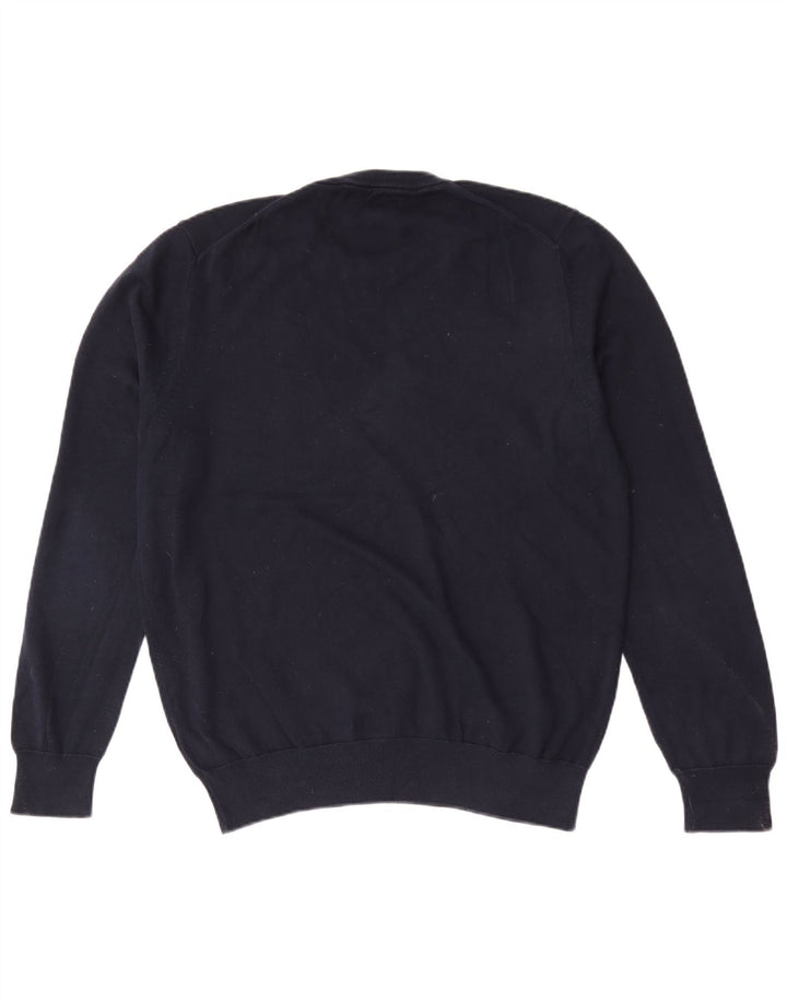 Marks & Spencer Pull à col rond pour homme en coton bleu marine Taille L