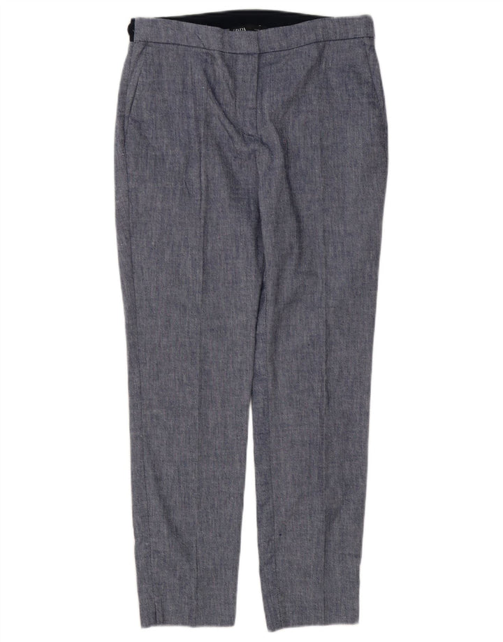 Zara Pantalon Chino Slim Femme Moyen W28 L27 Bleu Colorblock