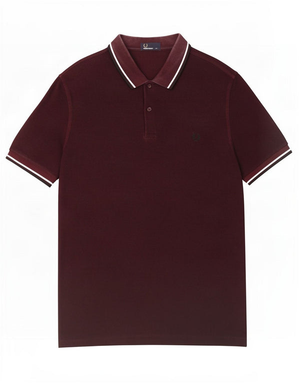 Fred Perry Polo Homme 2XL Coton Rayé Marron