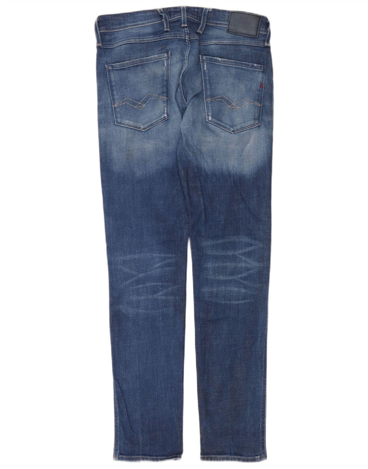 Replay Jean Slim Homme W32 L32 Bleu Coton