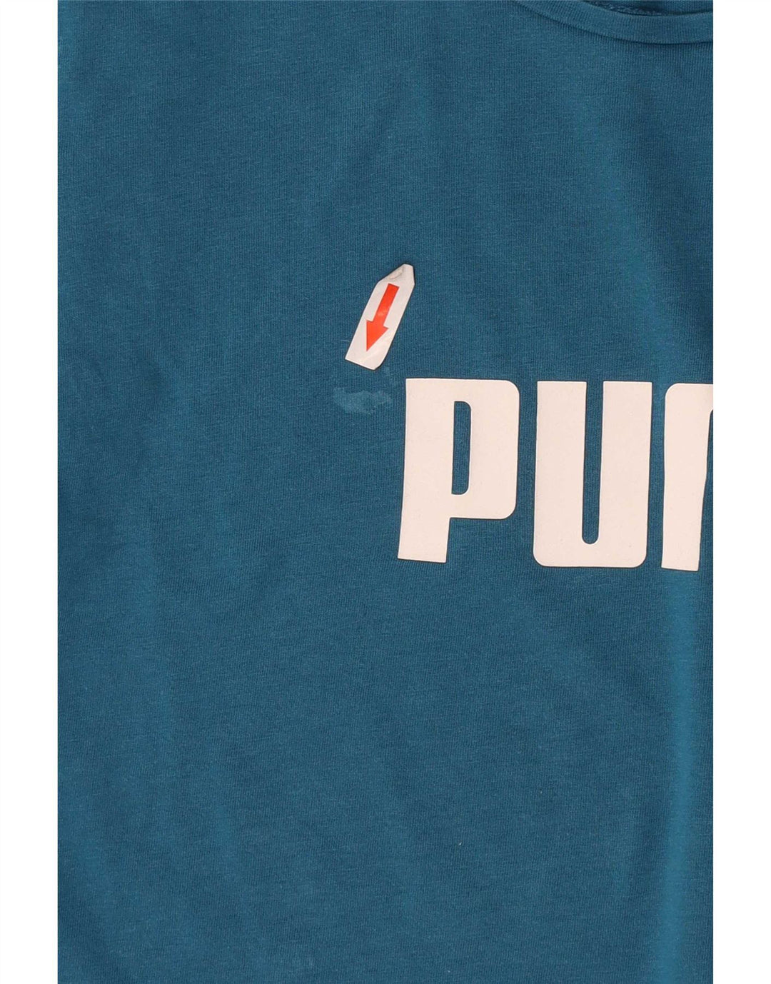 Puma T-shirt graphique pour femme UK 12 Bleu moyen