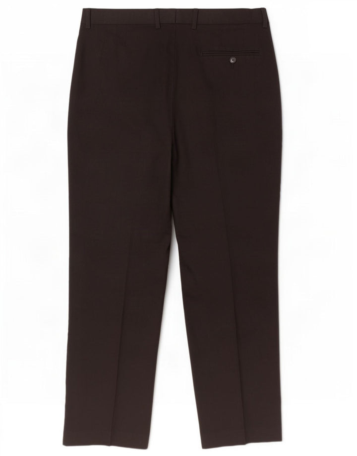 Marks & Spencer Pantalon décontracté régulier pour homme W36 L31 Noir Polyester