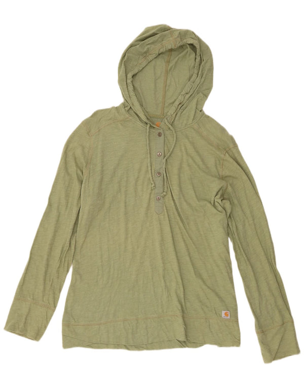 Carhartt Haut à capuche à manches longues pour femme US 16/18 XL Vert Coton
