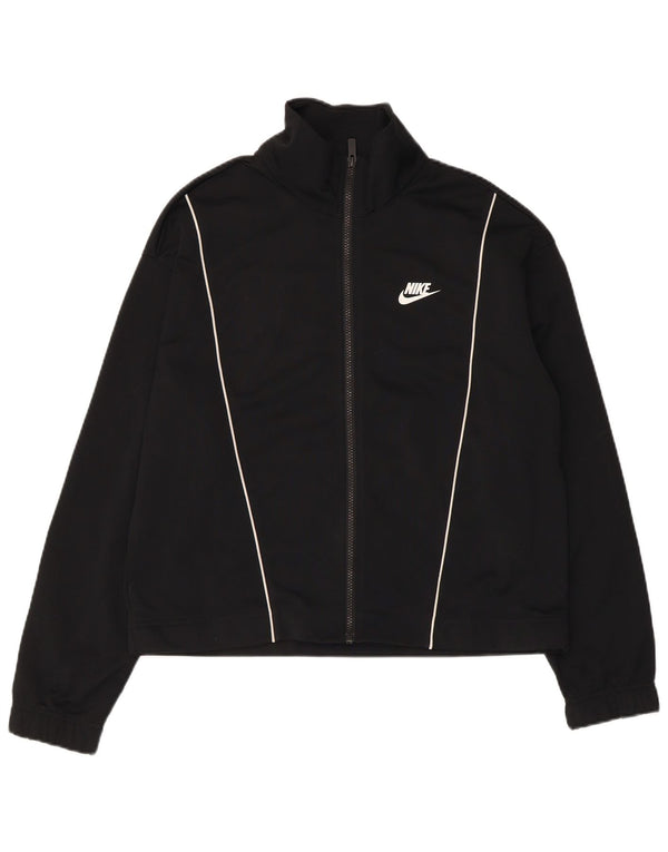 Nike Veste de survêtement pour femme UK 14 Medium Noir Polyester