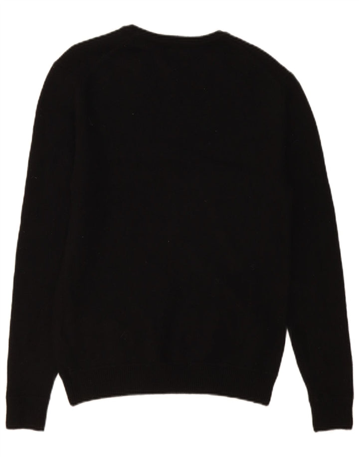 Superdry Pull à Col Bateau en Laine Noir Moyen Homme