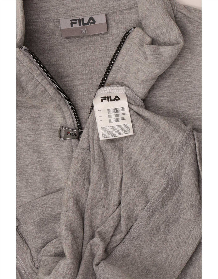 Fila Veste de survêtement graphique pour femme UK 12 Gris moyen Colourblock