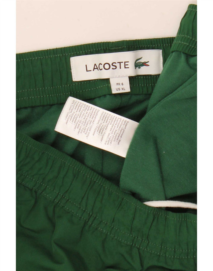 Lacoste Pantalon de survêtement homme Joggers Taille 6 XL Vert Polyester