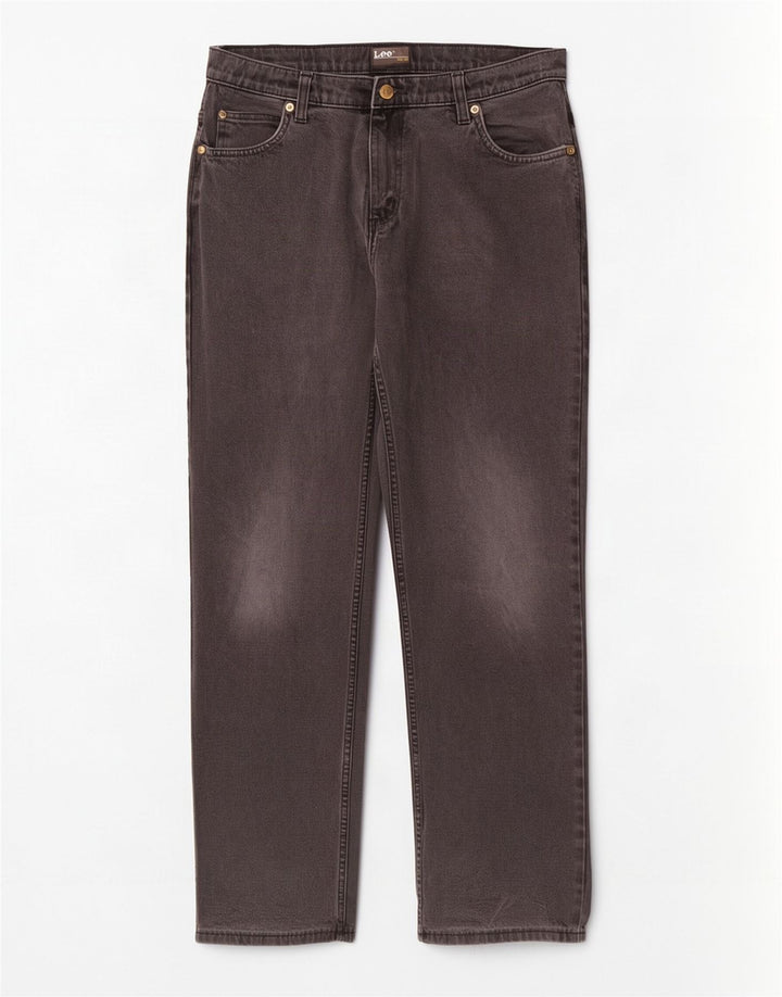 Lee Jean Droit Brooklyn W33 L31 Homme Noir Coton