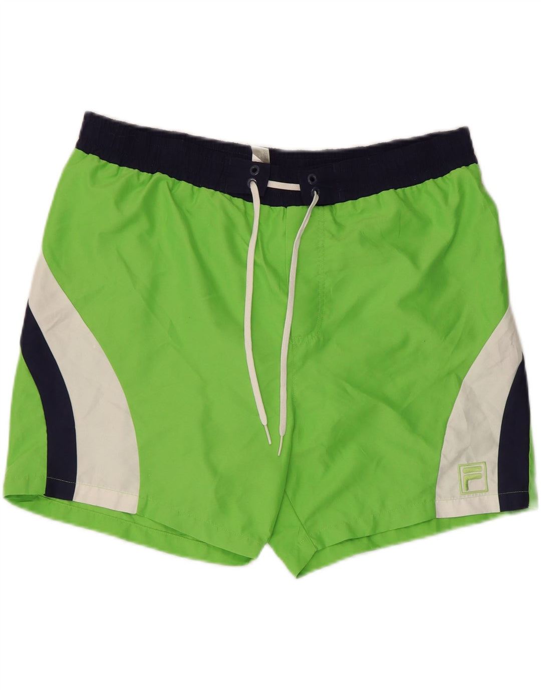 Fila Short de Bain Homme Vert Moyen Colourblock Polyester
