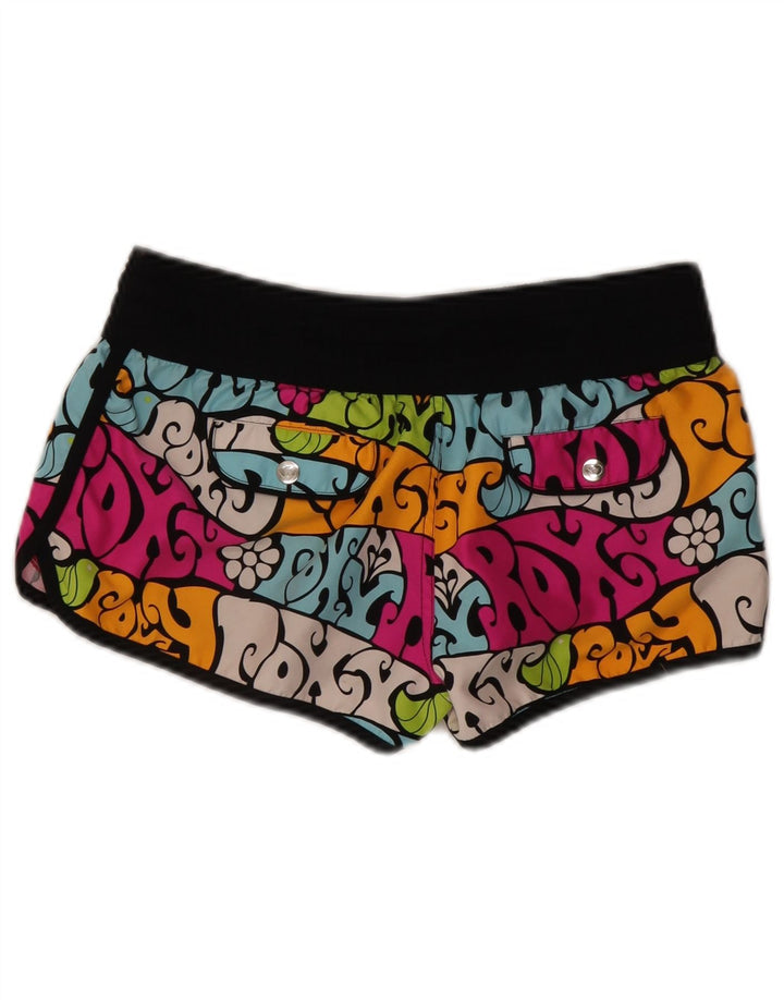 Roxy Womens Hot Pants US 7 Medium W28 Polyester Floral Multicolore