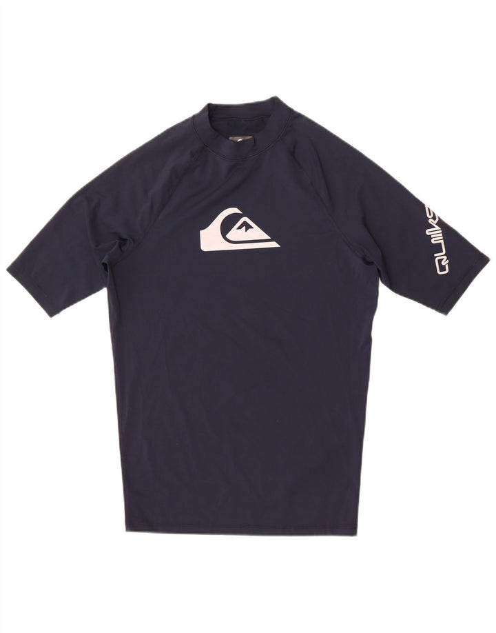 Quiksilver T-Shirt Graphique Homme Bleu Marine Moyen