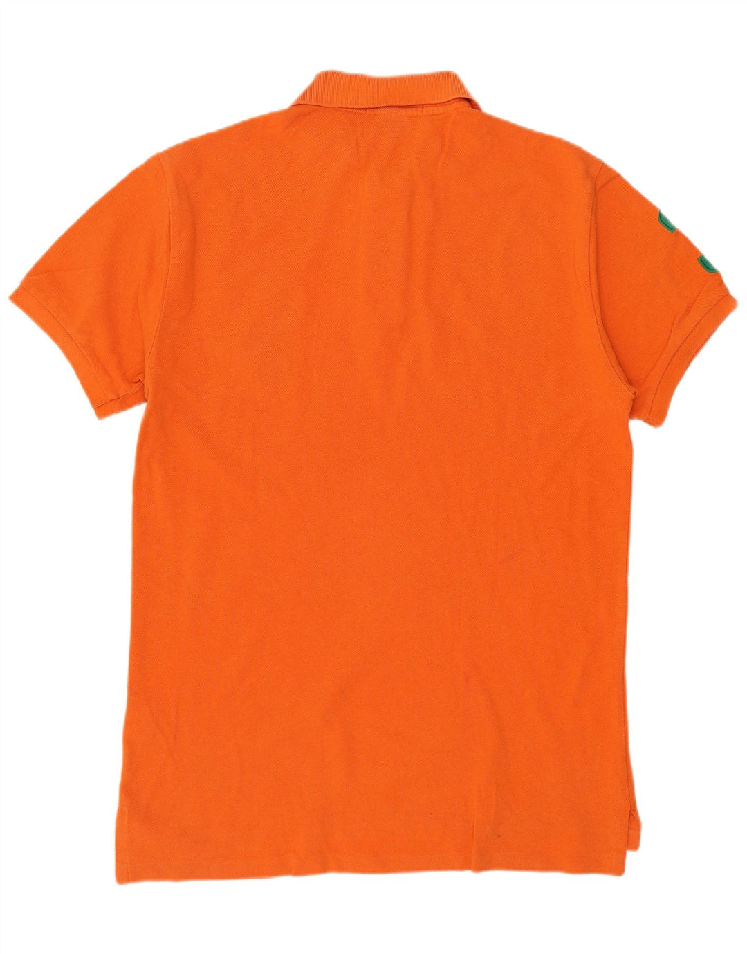 POLO RALPH LAUREN Polo Graphique Coupe Slim Homme Orange Moyen Coton