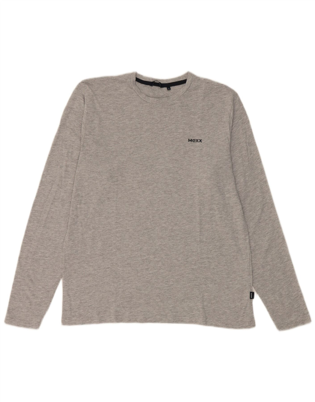 Mexx Haut coupe classique à manches longues pour homme XL en coton moucheté gris