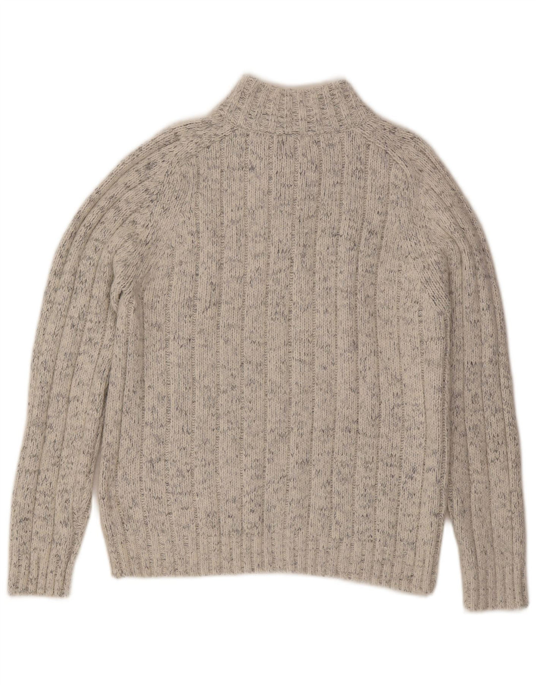 Marks & Spencer Pull col zippé pour homme en acrylique moucheté beige moyen
